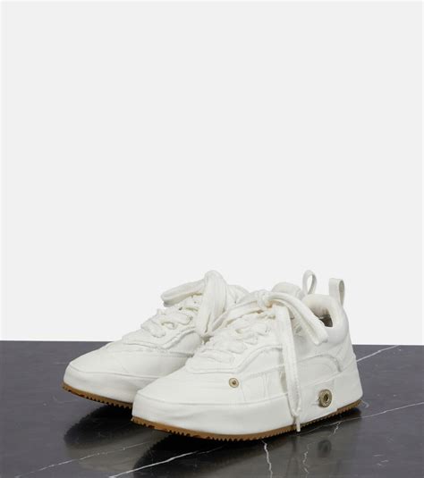 Loewe - Distressed denim sneakers Loewe