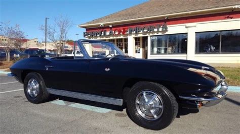 63 CORVETTE STINGRAY CONVERTIBLE*BLACK*327/340 HP/4-SPEED MANUAL*$0 DWN ...