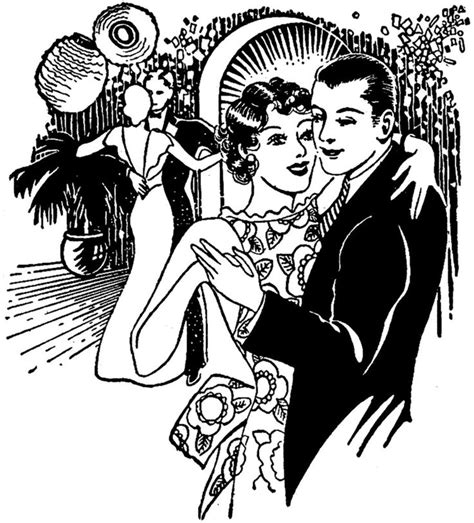 Date Night Clip Art Black And White