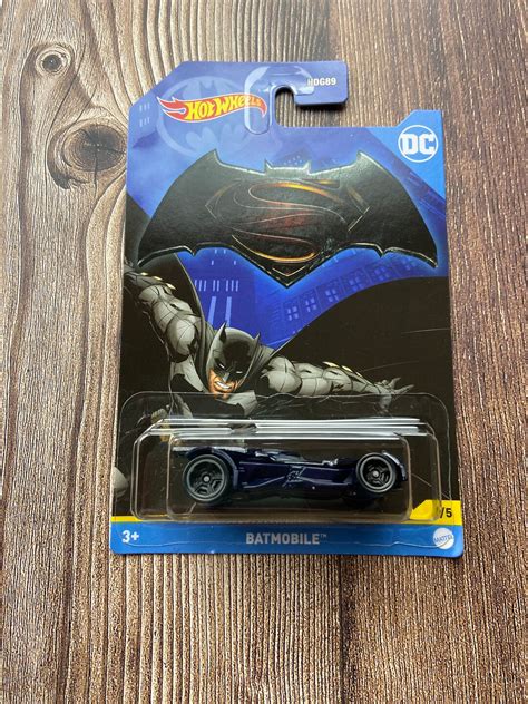 Hot Wheels NIB Batmobile Hot Wheels Batman Vs Superman Batmobile DC Warner Brother Mattel