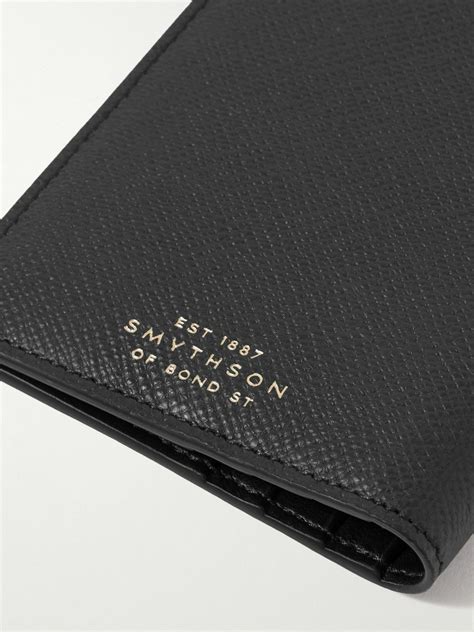 Smythson Panama Cross Grain Leather Bifold Wallet Smythson