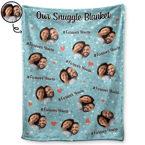 Custom Photo Couple Our Snuggle Blanket - Gift For Couples - Personali ...