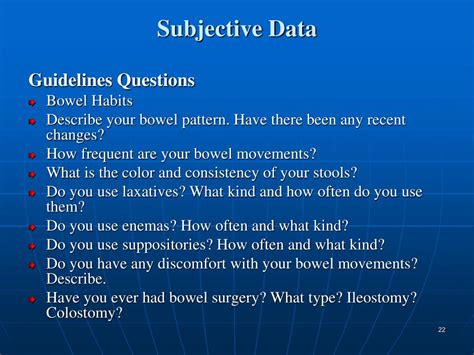 What Is Subjective Data In Nursing