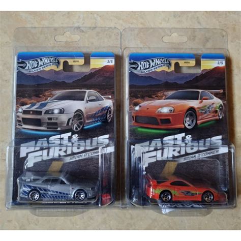 Jual Hot Wheels Fast Furious Brian O Conner Nissan Skyline R Dan Toyota Supra Orang Shopee