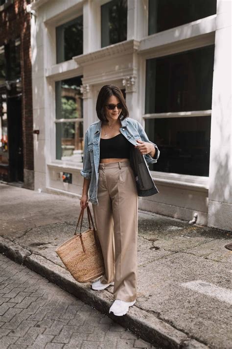 Trouser Outfit Ideas For Wide Leg Trousers Outfit Trouser