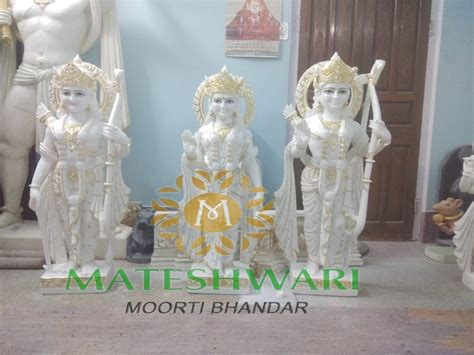 White Makrana Marble Ram Darbar Statue For Worship At Rs 100000 In Jaipur