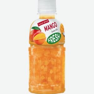 Напиток Fresh mango со вкусом манго с кусочками кокосового желе 0.32л в ...