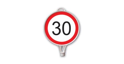 30 km Speed Limit Maximum Speed 30 km Sign Plastic Traffic Sign Signboard