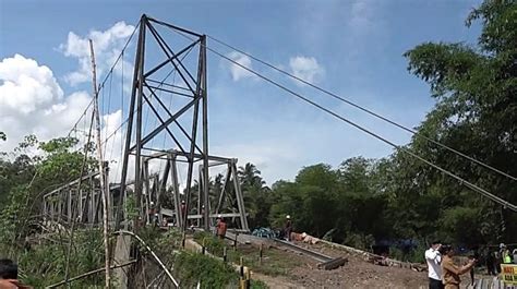 Pengerjaan Jembatan Loklahung Loksado Dilanjutkan