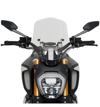 Cupolino Puig Naked Touring Fumè chiaro per Ducati Diavel S dal