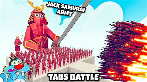 Jack 100x Samurai 3x Giant Samurai Vs Oggy 3x Every Gods Totally