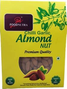 FOODNUTRA 100 Premium Dry Fruit Chilli Garlic Flavoured Badam Nuts