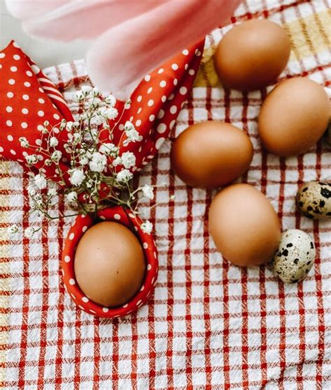 Premium Photo Easter Still Life With Eggs And Tulips