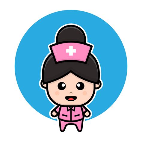 Cute nurse cartoon character 3539595 Vector Art at Vecteezy