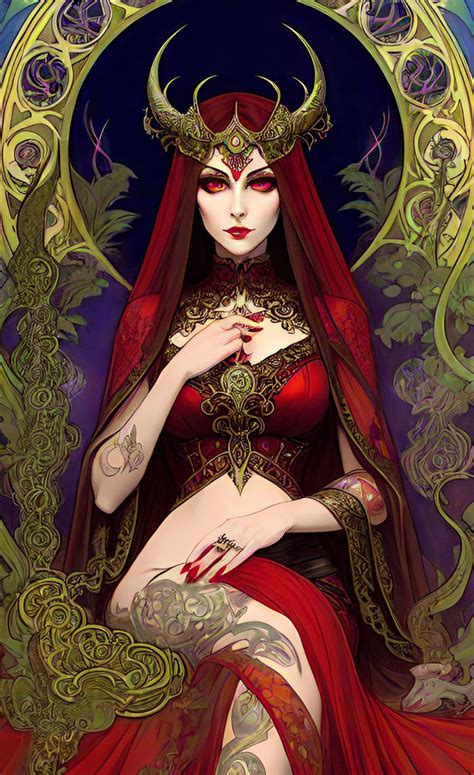 Priestess of Red Goddess by DarkMucha on DeviantArt