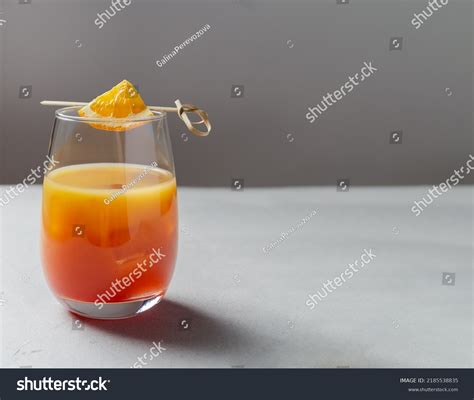 Classic Garibaldi Alcoholic Cocktail Campari Orange Stock Photo