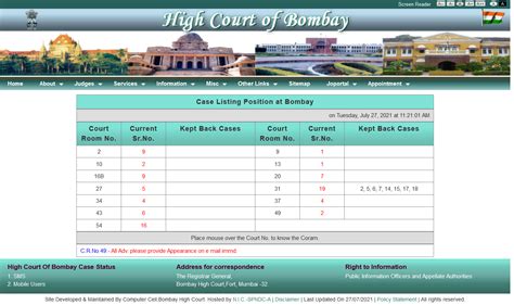 Bombay High Court Display Board Guide - Lawgic