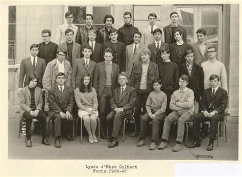 Photo De Classe 1ière 1966 1967 De 1967 Lycée Colbert Copains Davant