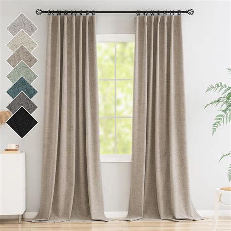 Amazon Novecozy Cortinas Opacas De Pulgadas De Largo