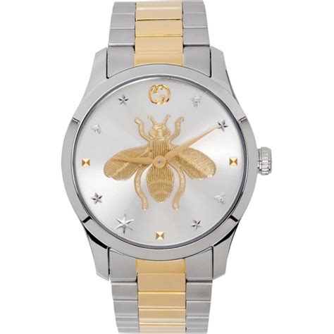 Gucci Silver And Gold G Timeless Bee Watch 1 040 SSENSE Lookastic