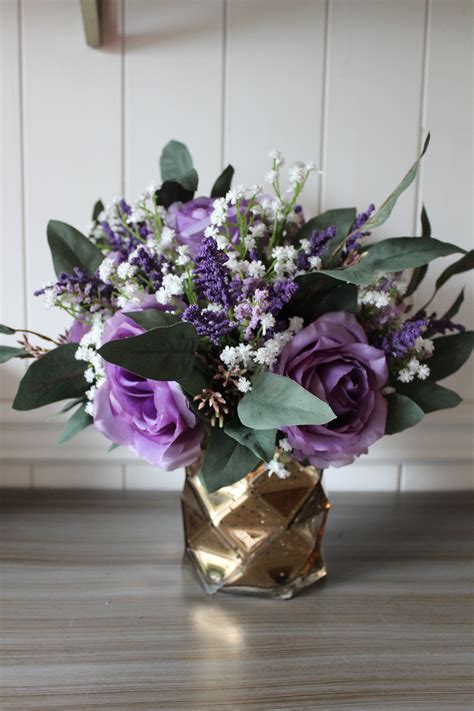 Silk Wedding Flowers In Wisteria And Ivory — Silk Wedding Flowers And