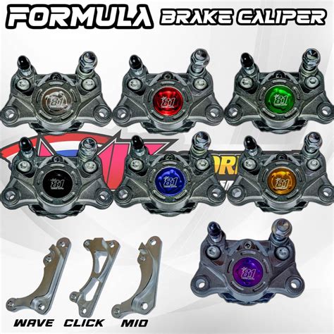 FORMULA 8 1 2POT BRAKE CALIPER SET FOR WAVE MIO CLICK Shopee Philippines