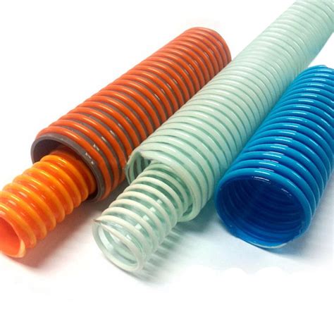 Suction Hose Clear Plastic Pipe 2 Inch Flexible Orange PVC China