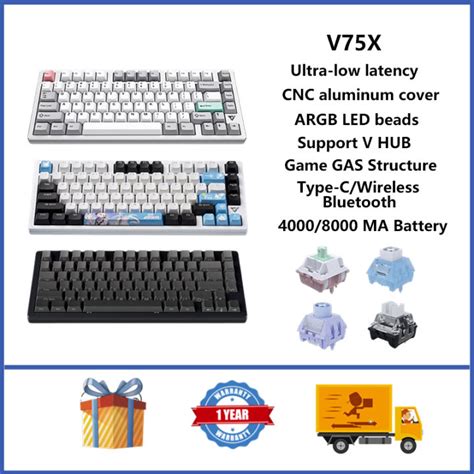 Atk Vxe V X K Cnc Aluminum Wireless Mechanical Keyboard Quick Trigger Rgb Hot Plug Custom