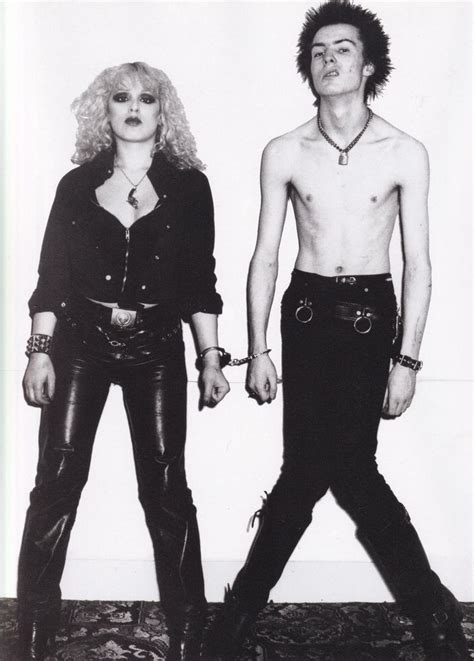 Original Vintage Mini Poster Book Clipping Sid Vicious And Nancy