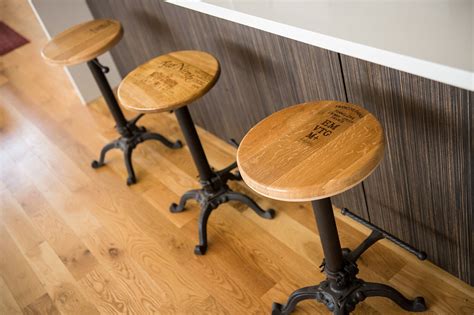 Adjustable Wine Barrel Stool Choice Of Finish Etsy