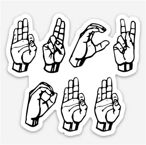 Sign Language Fuck Off Weatherproof Sticker Asl Fuck Off Etsy