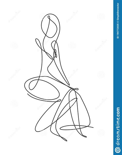 One Single Line Drawing Of Minimalist Beauty Abstract Body Woman Face