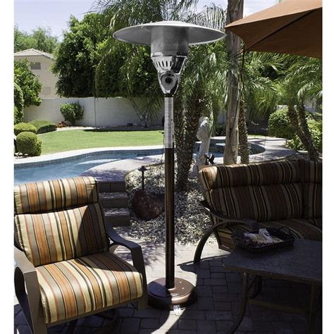 85'' Natural Gas Outdoor Patio Heater in Hammered Bronze