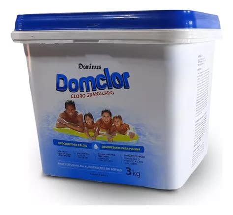 Cloro Granulado Hipoclorito De Cálcio Domclor 3kg Frete grátis