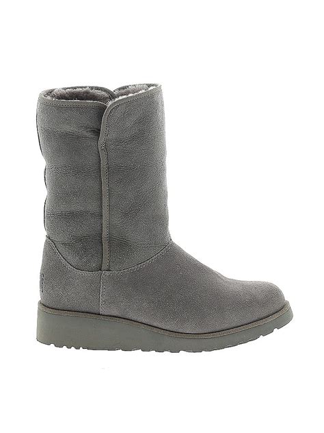 Ugg Solid Gray Boots Size 8 - 67% off | ThredUp