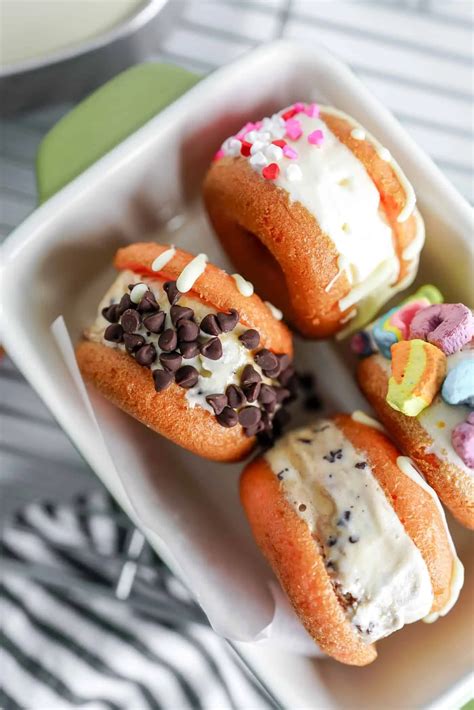 Donut Ice Cream Sandwiches Easy And Fun Dessert A Lily Love Affair