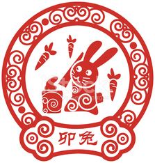 Chinese Zodiac - rabbit vector image | Royalty Free