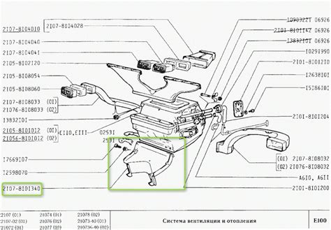 2107-8101340 Воздухопровод вентиляции ВАЗ 2107 — Lada 210740, 1,6 л ...