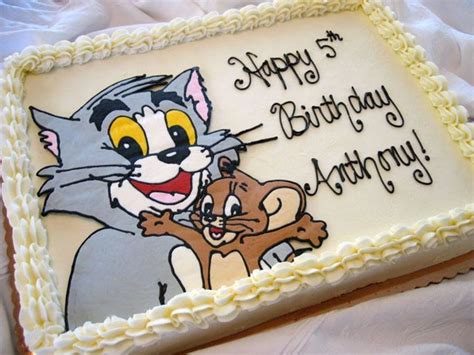 Tom and jerry cake, Childrens birthday cakes, Birthday cake kids