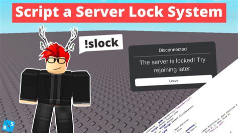 Roblox Scripting Tutorial How To Script A Server Lock System Youtube