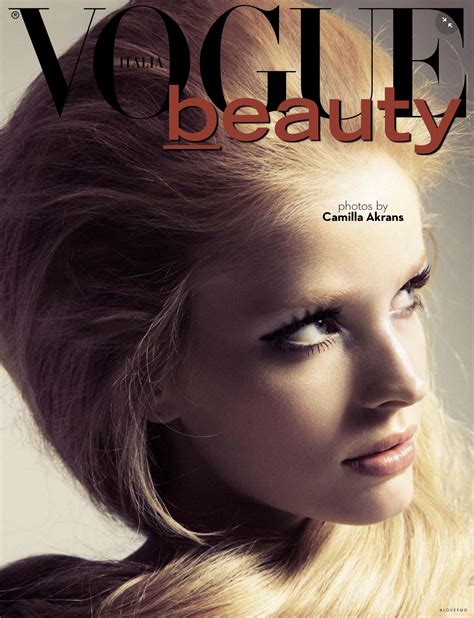 Cover Of Vogue Beauty Italy With Alisa Ahmann April 2015 ID 33676