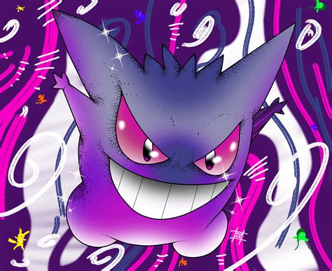 Shiny Gengar [OC]. : r/pokemon