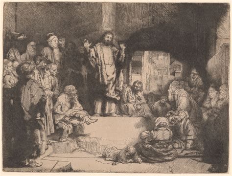 Christ Preaching ("La Petite Tombe") | Rembrandt Harmenszoon van Rijn | Drawings and Prints ...