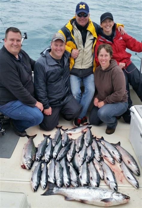 Coho Salmon Fishing Charter On Lake Michigan Silver King Charters For