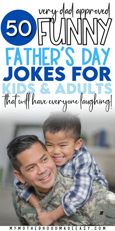 50 Funny Father’s Day Dad Jokes for Kids & Adults [ 2024] in 2024 | Jokes for kids, Fathers day ...