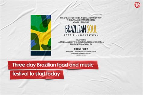 Three-day Brazilian food and music festival to start today | Graana.com