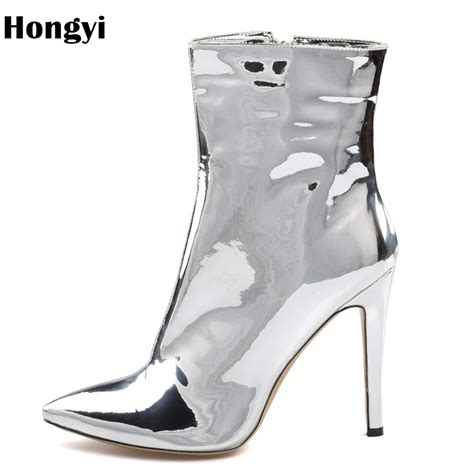 Hongyi Fashion Ankle Elastic Sock Boots Thin High Heels Stretch Women