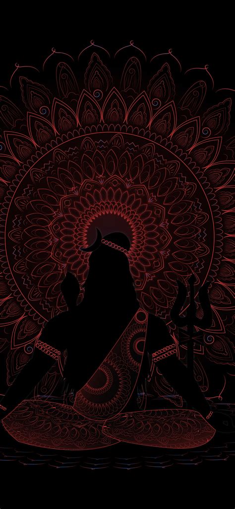 Shiva Black Wallpaper