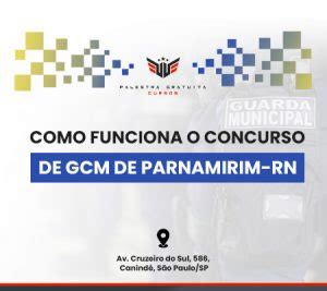 Concurso Gcm Parnamirim Rn Curso Palestra Gratuita