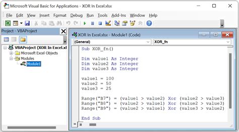 Xor Excel Function Formula Examples How To Use